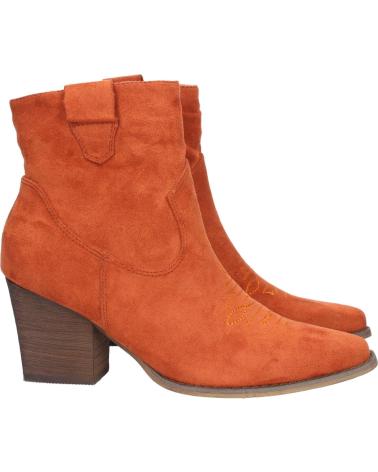 PUNTOSALAO BOTTINES COW-BOY TALON MOYEN ORANGE ROUILLE VARIOS COLORES
