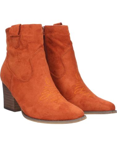 PUNTOSALAO BOTINES CAMPEROS TACÓN MEDIO NARANJA ÓXIDO VARIOS COLORES