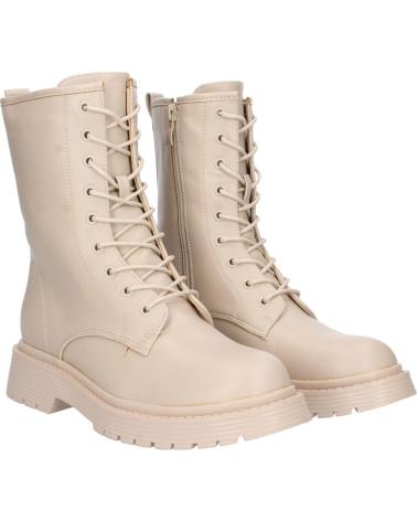 BOTTES MILITAIRES PUNTOSALAO BEIGE À LACETS VARIOS COLORES