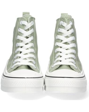 PUNTOSALAO LHD-85 HOHE LEINWAND-SNEAKER MIT HERZ, GRÜN VARIOS COLORES