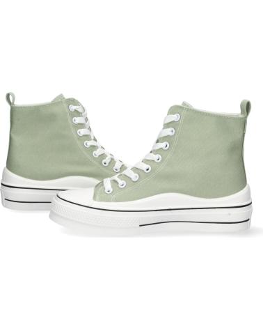 PUNTOSALAO LHD-85 HOHE LEINWAND-SNEAKER MIT HERZ, GRÜN VARIOS COLORES