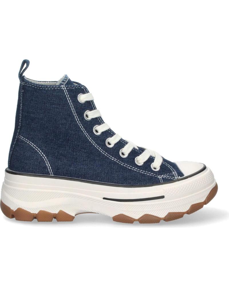 PUNTOSALAO HIGH-TOP CANVAS-SNEAKER BLUE DENIM MIT TRACK-PLATEAUSOHLE VARIOS COLORES