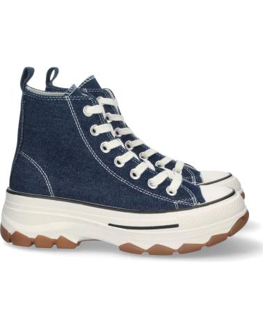 PUNTOSALAO HIGH-TOP CANVAS-SNEAKER BLUE DENIM MIT TRACK-PLATEAUSOHLE VARIOS COLORES