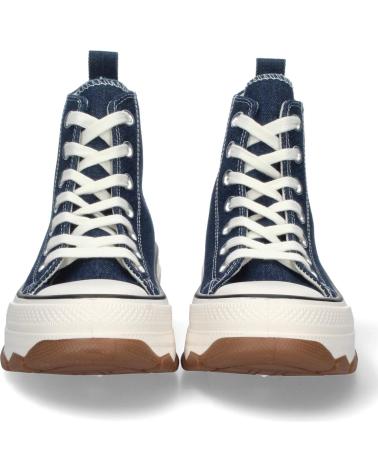 PUNTOSALAO HIGH-TOP CANVAS-SNEAKER BLUE DENIM MIT TRACK-PLATEAUSOHLE VARIOS COLORES