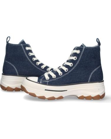 PUNTOSALAO HIGH-TOP CANVAS-SNEAKER BLUE DENIM MIT TRACK-PLATEAUSOHLE VARIOS COLORES