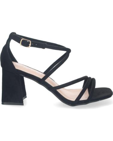 PUNTOSALAO SCHWARZE PARTYSANDALEN MIT NIEDRIGEM ABSATZ UND GEKREUZTEN RIEMEN VARIOS COLORES