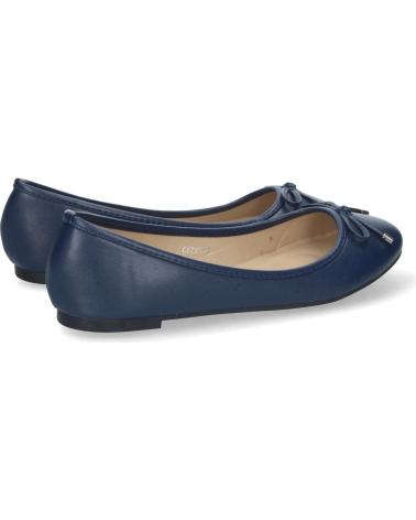 PUNTOSALAO BAILARINAS PLANAS MUJER CON LAZO DE DISEÑO AZUL VARIOS COLORES