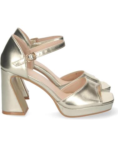 SANDALIAS PUNTOSALAO DORADAS DE VESTIR CON TACÓN Y PLATAFORMA VARIOS COLORES