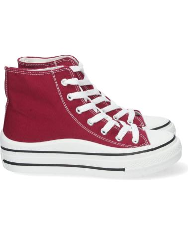 ZAPATILLAS BOTÍN DE LONA PUNTOSALAO MUJER BURDEOS VARIOS COLORES