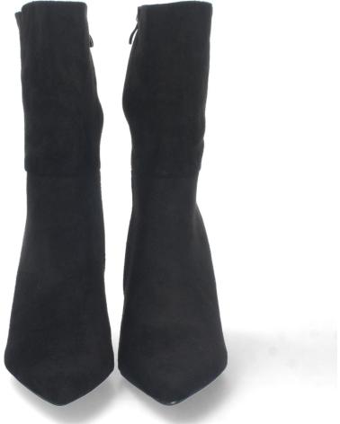 BOTINES PUNTOSALAO TACÓN MEDIO STRASS PUNTA FINA MUJER NEGROS VARIOS COLORES