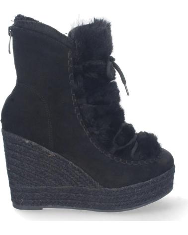 BOTÍN DE CUÑA PUNTOSALAO EN YUTE Y PELO ESTILO AUSTRALIANO PARA MUJER VARIOS COLORES