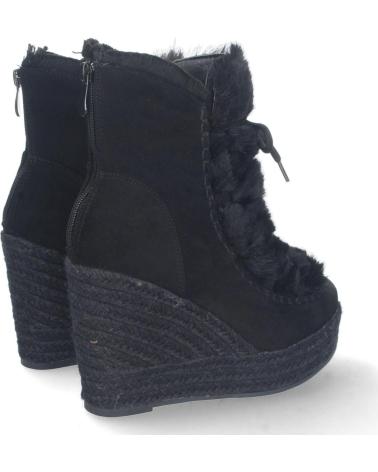 BOTÍN DE CUÑA PUNTOSALAO EN YUTE Y PELO ESTILO AUSTRALIANO PARA MUJER VARIOS COLORES