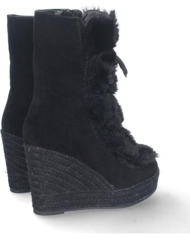 BOTAS DE CUÑA PUNTOSALAO EN YUTE Y PELO ESTILO AUSTRALIANO PARA MUJER VARIOS COLORES
