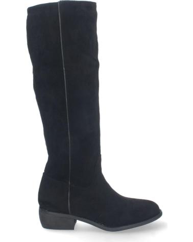 PUNTOSALAO BOTAS NEGRAS DE CAÑA ALTA CON CREMALLERA Y TACÓN PLANO PARA MUJER VARIOS COLORES