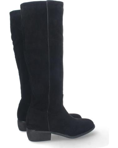 PUNTOSALAO BOTAS NEGRAS DE CAÑA ALTA CON CREMALLERA Y TACÓN PLANO PARA MUJER VARIOS COLORES