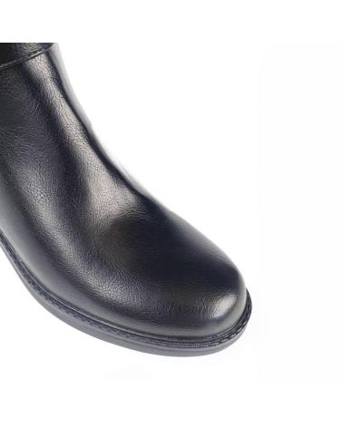 PUNTOSALAO BOTAS ALTAS PLANAS NEGRAS MUJER CON CORREA Y HEBILLA VARIOS COLORES