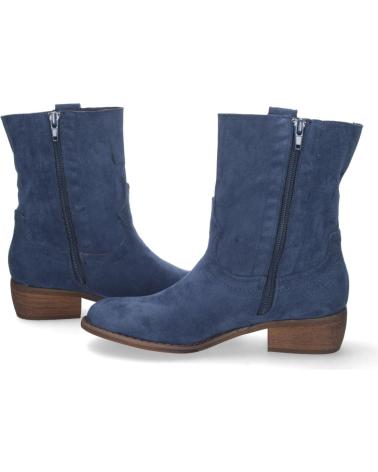 BOTINES BAJOS PUNTOSALAO PUNTA REDONDA MUJER AZUL VARIOS COLORES