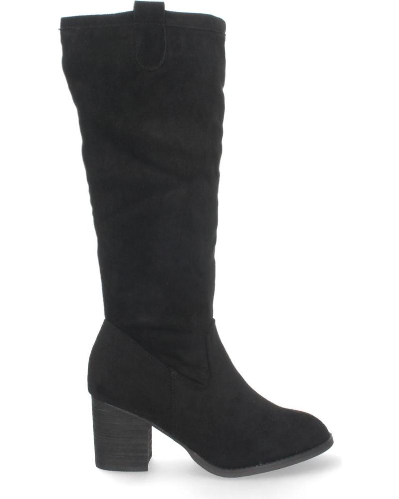 BOTAS ALTAS PUNTOSALAO TACÓN MEDIO ANCHO CREMALLERA MUJER NEGRO VARIOS COLORES