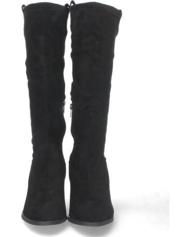 BOTAS ALTAS PUNTOSALAO TACÓN MEDIO ANCHO CREMALLERA MUJER NEGRO VARIOS COLORES