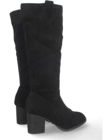 BOTAS ALTAS PUNTOSALAO TACÓN MEDIO ANCHO CREMALLERA MUJER NEGRO VARIOS COLORES