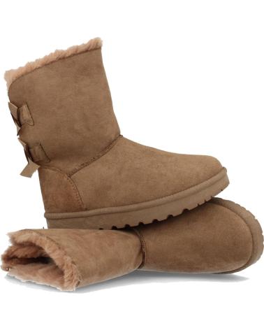 BOTAS AUSTRALIANAS PUNTOSALAO CAMEL CON LAZOS DECORATIVOS PARA MUJER VARIOS COLORES
