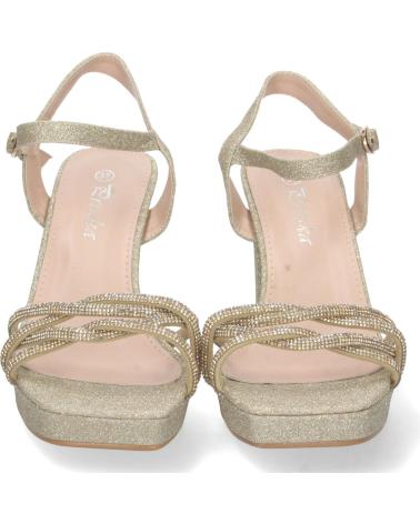 SANDALIAS DE VESTIR PUNTOSALAO MUJER TACÓN ANCHO BRILLO VARIOS COLORES