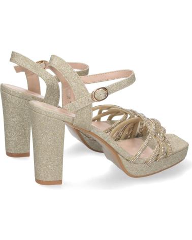 SANDALIAS DE VESTIR PUNTOSALAO MUJER TACÓN ANCHO BRILLO VARIOS COLORES