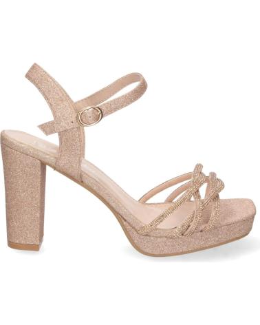 SANDALIAS PUNTOSALAO TACÓN ANCHO BRILLO DORADO VARIOS COLORES