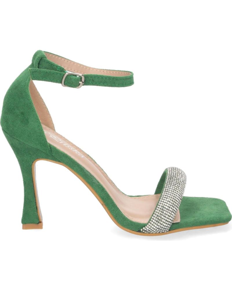 SANDALIAS DE FIESTA PUNTOSALAO TACÓN HEBILLA VERDES VARIOS COLORES