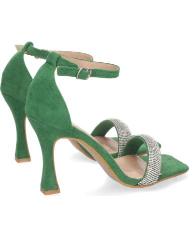 SANDALIAS DE FIESTA PUNTOSALAO TACÓN HEBILLA VERDES VARIOS COLORES