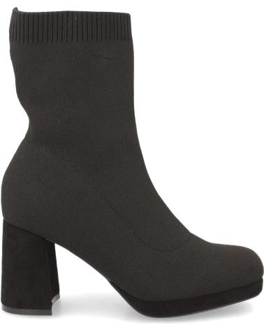 BOTINES PUNTOSALAO TACÓN MEDIO ESTILO CALCETIN MUJER NEGRO VARIOS COLORES