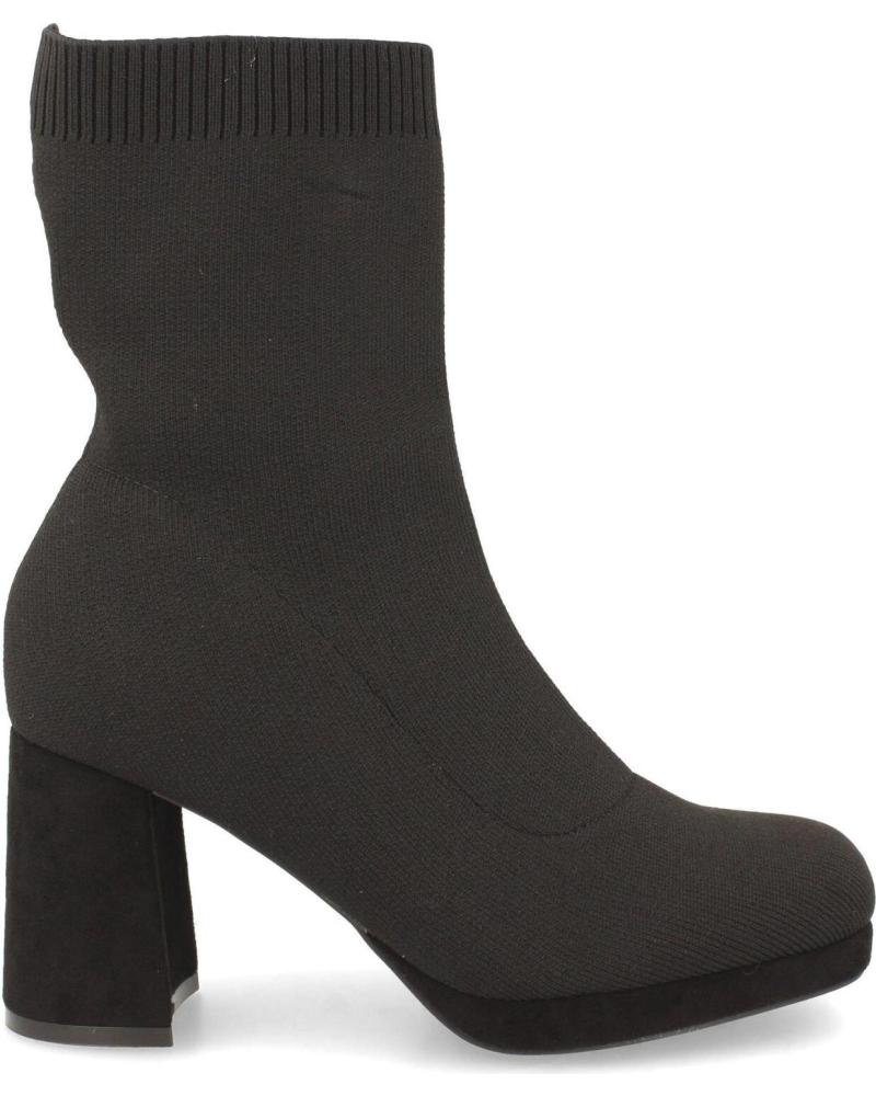 BOTINES PUNTOSALAO TACÓN MEDIO ESTILO CALCETIN MUJER NEGRO VARIOS COLORES