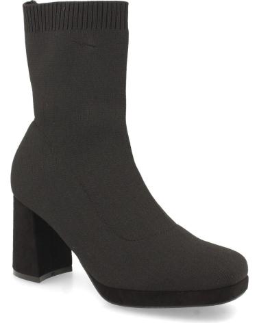 BOTINES PUNTOSALAO TACÓN MEDIO ESTILO CALCETIN MUJER NEGRO VARIOS COLORES
