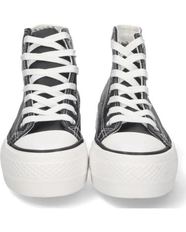 ZAPATILLAS PUNTOSALAO LONA PLATAFORMA MUJER NEGRO VARIOS COLORES