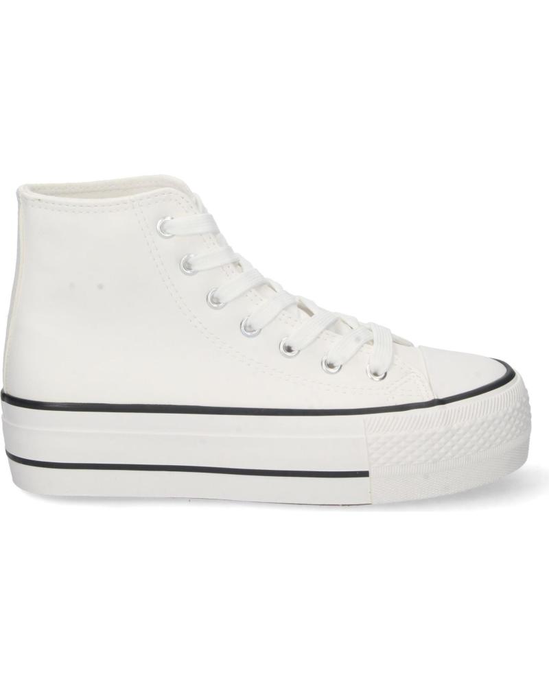 PUNTOSALAO LEINENSCHUHE DAMEN PLATEAU WEISS VARIOS COLORES