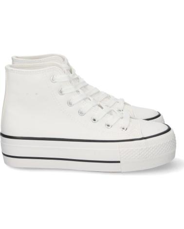 PUNTOSALAO LEINENSCHUHE DAMEN PLATEAU WEISS VARIOS COLORES