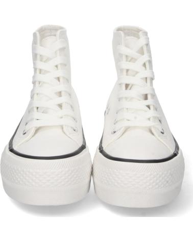PUNTOSALAO LEINENSCHUHE DAMEN PLATEAU WEISS VARIOS COLORES