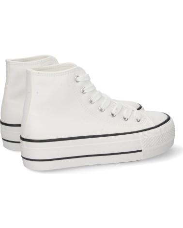 PUNTOSALAO LEINENSCHUHE DAMEN PLATEAU WEISS VARIOS COLORES