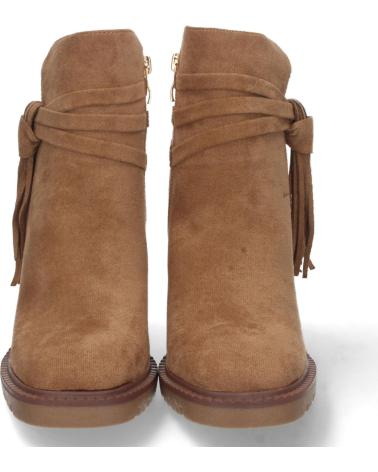 PUNTOSALAO BOTINES DE TACÓN ALTO CON FLECOS PARA MUJER VARIOS COLORES