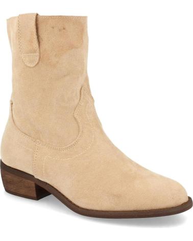 PUNTOSALAO BOTINES BAJOS MUJER PUNTA REDONDA CIERRE LATERAL VARIOS COLORES