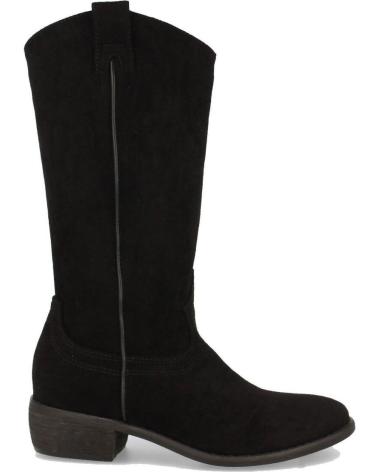 PUNTOSALAO BOTAS CAÑA MEDIA MUJER TACÓN BAJO TIRA LATERAL NEGRA VARIOS COLORES