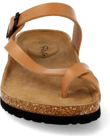 SANDALIAS ESCLAVA PLANA ANATÓMICAS PUNTOSALAO MUJER CAMEL VARIOS COLORES