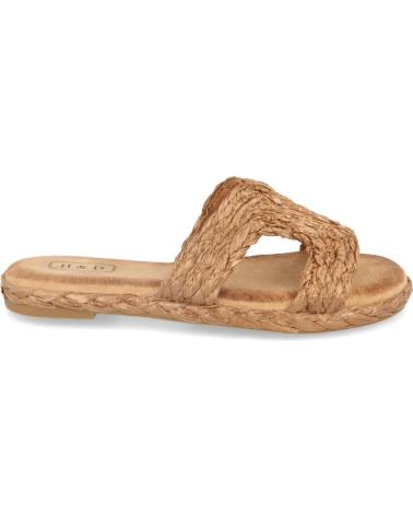 PUNTOSALAO SANDALIAS PLANAS YUTE PALA ABIERTA MUJER CAMEL VARIOS COLORES