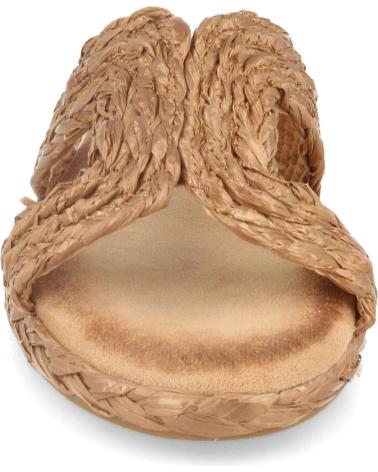 PUNTOSALAO SANDALIAS PLANAS YUTE PALA ABIERTA MUJER CAMEL VARIOS COLORES