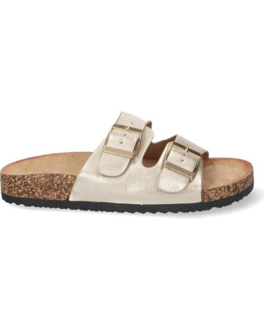 SANDALIAS PLANAS PUNTOSALAO DORADAS CON PLANTA BIO MODELO 1AY-1056 VARIOS COLORES