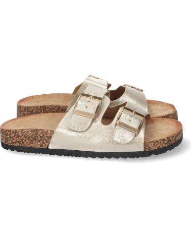 SANDALIAS PLANAS PUNTOSALAO DORADAS CON PLANTA BIO MODELO 1AY-1056 VARIOS COLORES