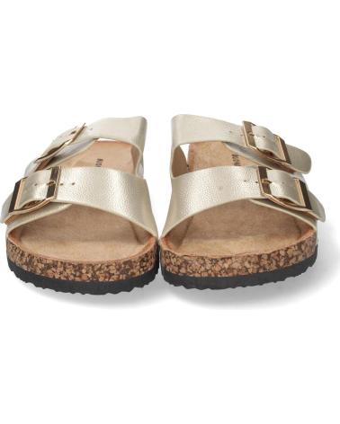 SANDALIAS PLANAS PUNTOSALAO DORADAS CON PLANTA BIO MODELO 1AY-1056 VARIOS COLORES