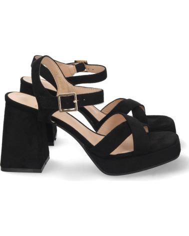 SANDALIAS DE FIESTA PUNTOSALAO TACÓN ANCHO PALA CRUZADA MUJER VARIOS COLORES