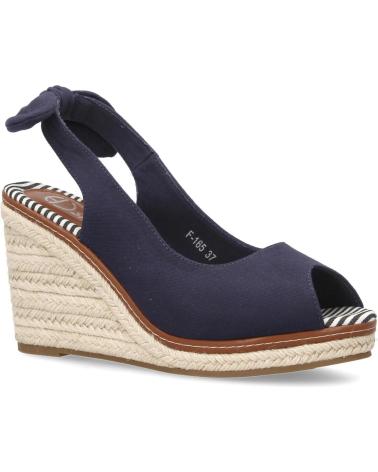 PUNTOSALAO SANDALIAS DE CUNA EN YUTE CON LAZO MUJER COLOR MARINO F-165 VARIOS COLORES