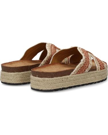 PUNTOSALAO SANDALIAS PLANAS EN YUTE PALA TRENZADA PARA MUJER COLOR ROSA VARIOS COLORES